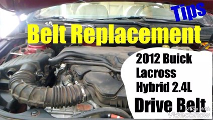 2012 Buick LaCrosse belt replacement