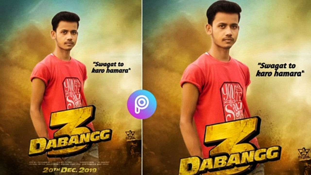 Dabang 3 movie photo Editing  PicsArt movie poster photo editing .#Editorboynilesh