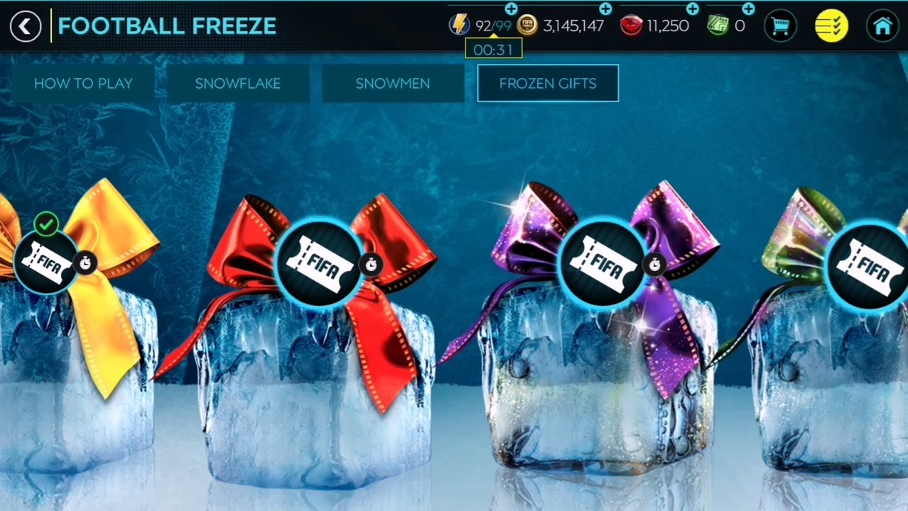 Latest Fifa Mobile Frozen Gifts So Far