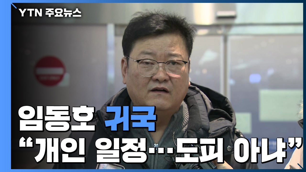 '檢 수사 중 출국' 임동호 귀국..."송병기 수첩 내용 악의적" / YTN
