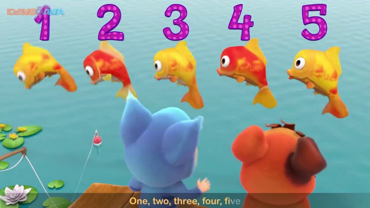 12345 Once I Caught a Fish Alive - Nursery Rhymes and Baby Songs from Dave and Ava