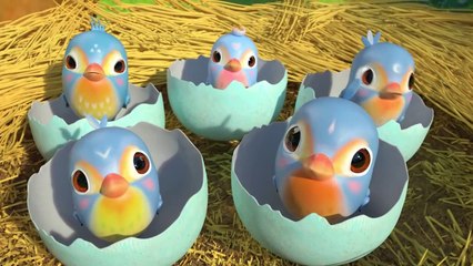 Five Little Birds | CoCoMelon Nursery Rhymes & Kids Songs