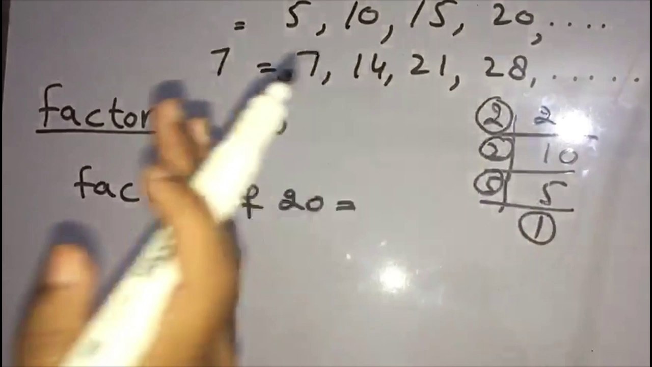 DIFFERENCE BETWEEN FACTORS AND MULTIPLES | HOW TO MAKE FACTORS | COMPOSITE AND PRIME NUMBERS