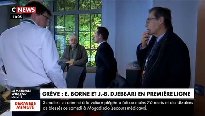 La Ministre Elisabeth Borne s'exprime pour la 1ère fois après son séjour controversé au Maroc en plein confit social: "Ce qui me semble important, c'est que, où que je sois, chaque jour, je suis totalement à ma tâche, complètement mobilisée"