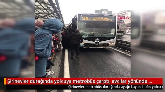 Şirinevler durağında yolcuya metrobüs çarptı, avcılar yönünde seferler yapılamıyor