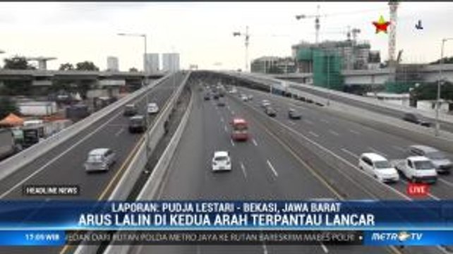Lalu Lintas Tol Jakarta-Cikampek Lancar di Kedua Arah