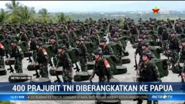400 Prajurit TNI Diberangkatkan ke Nduga Papua