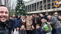 Un sapin de Noël installé à Tchernobyl pour la première fois