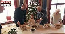 Prince George fait le buzz en préparant un pudding de Noël avec la reine Elizabeth II (vidéo)