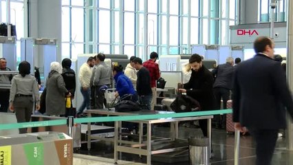 İstanbul havalimanı'nda yılbaşı hareketliliği