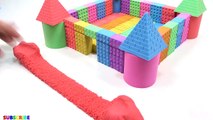 Kinetic Sand Mad Mattr Rainbow Castle Lego W...