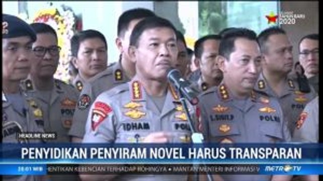 Kapolri: Penyidikan Penyiram Novel Baswedan Harus Transparan