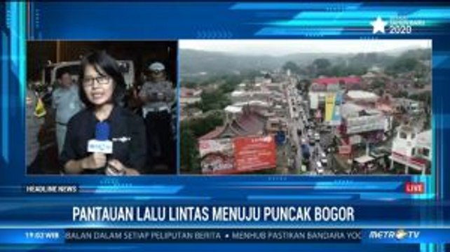 Arus Lalu Lintas Menuju Puncak Ramai Lancar