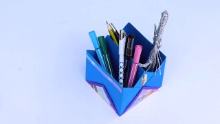How to make pencil stand with paper | Pen Stand DIY Ideas