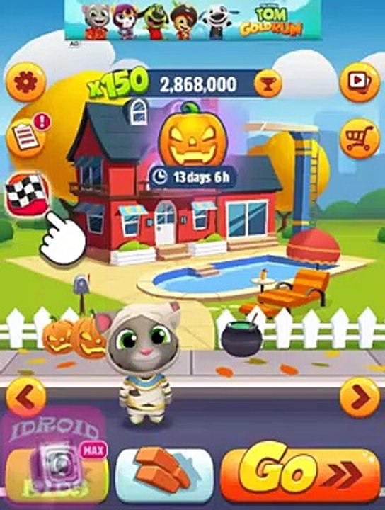 RUN- RUN- RUN- TALKING TOM GOLD RUN NEW HALLOWEEN 2019 MUMMY TOM