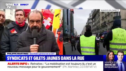 Philippe Martinez: "La mobilisation est toujours là, c'est un vrai message pour le gouvernement"