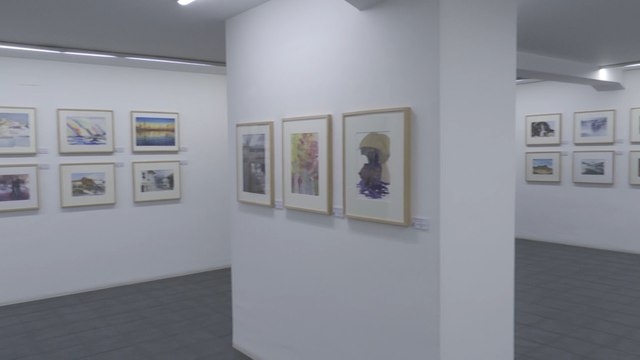 Acuarelistas Vascos exponen en Bilbao un centenar de obras