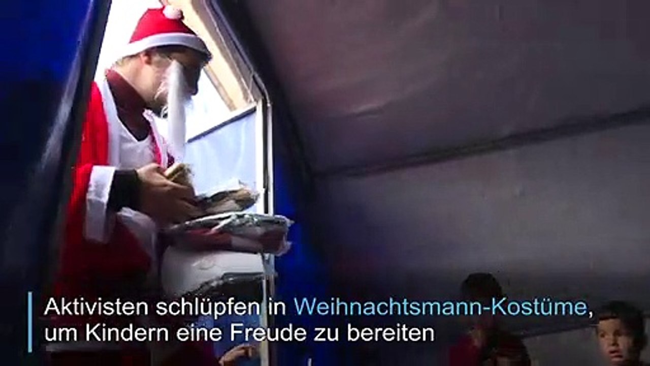 Weihnachten, auch in syrischen Flüchtlingslagern