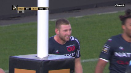 Top 14 - Finn Russell casse la ligne défensive de Brive pour l'essai du Racing 92