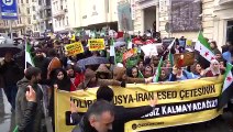 İdlib'deki saldırılar protesto edildi - İSTANBUL