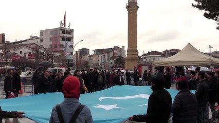 "Türkistan soykırımını lanetliyoruz" mitingi