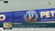 Venezuela: comercios son habilitados para recibir Petros