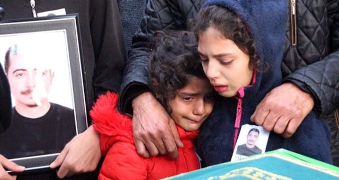 Belediye çalışanının cenazesinde çocuklarının feryadı yürekleri dağladı