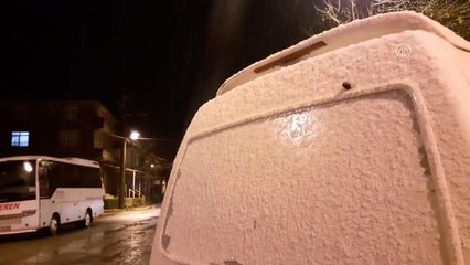 Silivri'de kar yağışı başladı