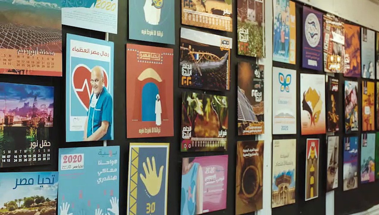 "ثورة شعب ضد الإرهاب"..إعلام فنون تطبيقية بحلوان تفتتح معرض