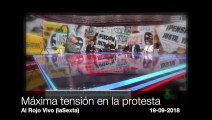 Máxima tensión entre los pensionistas, Pablo Iglesias y la Policía