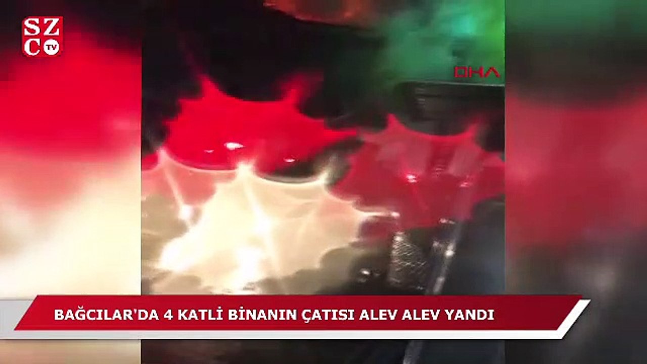 Bağcılar'da bulunan 4 katlı bir binada yangın!