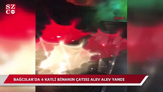 Bağcılar'da bulunan 4 katlı bir binada yangın!
