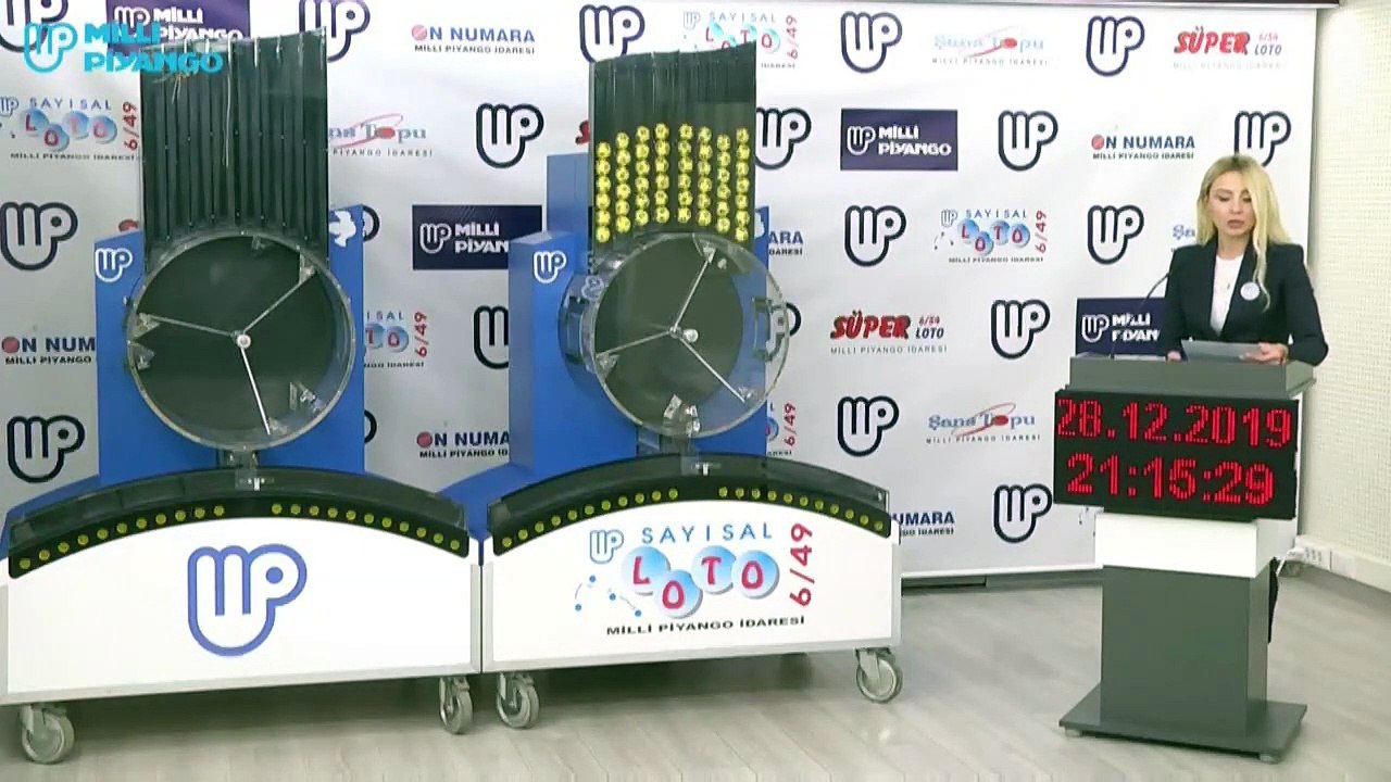 Sayısal Loto çekildi / 28 Aralık Sayısal Loto sonuçları