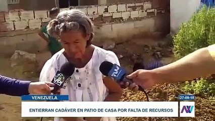 Testimonio de la madre del hombre enterrado en el jardín de su casa en Venezuela