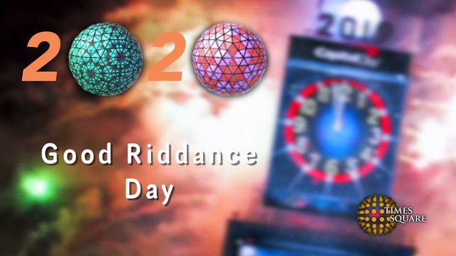 Times Square New Year's Eve 2020 Good Riddance Day