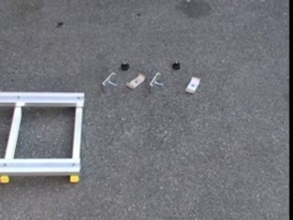 Principe de l'échelle de toit de 5.3 m alu à crochets