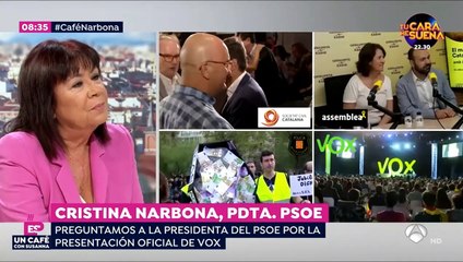 Griso insinúa que VOX es un partido machista y Narbona dice que había pocas mujeres en Vistalegre
