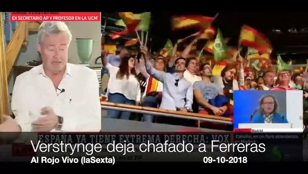 Verstrynge deja chafado y sin su titular de VOX es la nueva extrema derecha a Ferreras