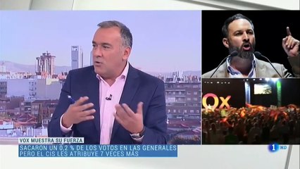 El Lechero' Fortes compara en la TVE soviética a VOX con Fuerza Nueva. "Es el mismo merchandising"
