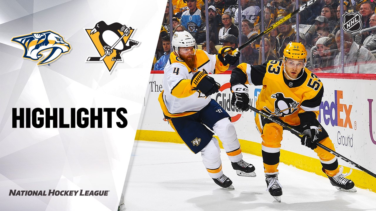 NHL Highlights | Predators @ Penguins 12/28/19