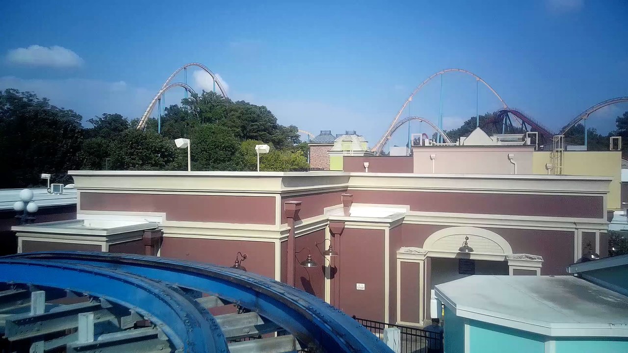 twisted cyclone awesome rmc hybrid six flags over georgia front row
