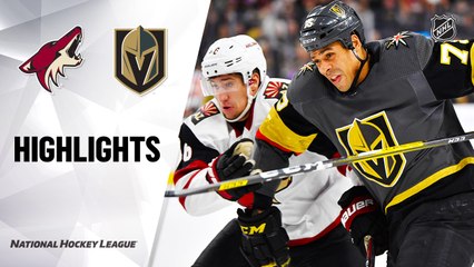 NHL Highlights | Coyotes @ Golden Knights 12/28/19