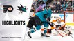 NHL Highlights | Flyers @ Sharks 12/28/19