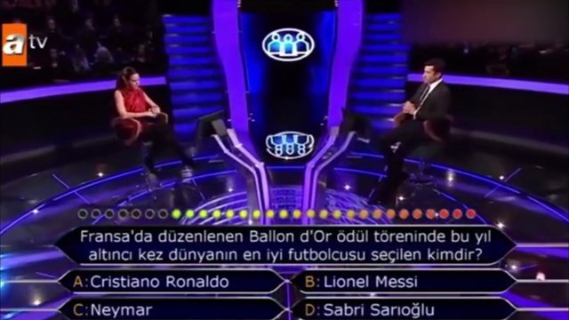 Kim Milyoner Olmak İster'e Sabri Sarıoğlu tepkisi