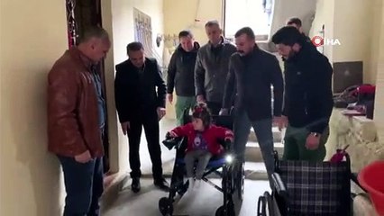 6 yaşındaki Narin, akülü sandalyesine kavuştu