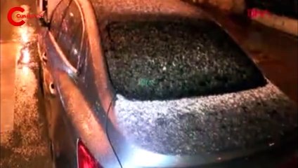 İstanbul'a yılın ilk karı böyle yağdı