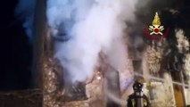 Borgo San Giovanni (LO) - In fiamme appartamento in edificio disabitato (28.12.19)