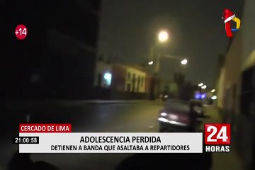Cercado de Lima: detienen a banda delincuencial integrada por menores de edad