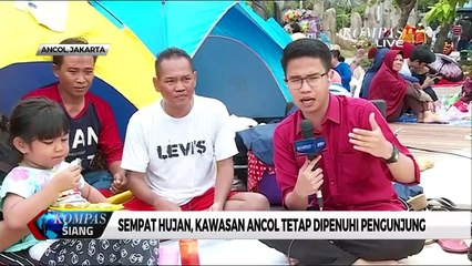 Suasana Liburan Akhir Tahun di Pantai Ancol