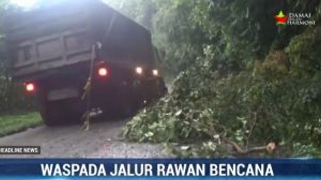 Waspada, Jalan Nasional Pakpak Bharat Rawan Longsor dan Pohon Tumbang